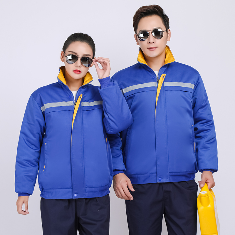 全工艺涤卡不可拆内胆工装棉服上衣HBY-M2301-M2305上衣图3
