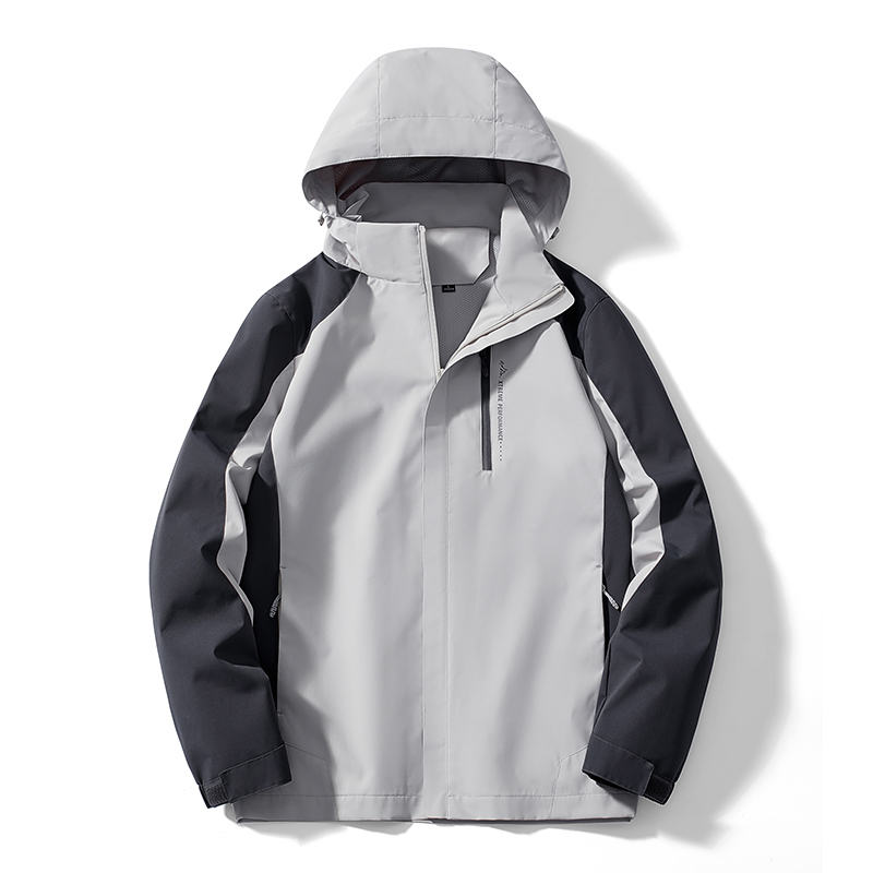 情侣款登山服户外防泼水单层冲锋衣KX-1819图3