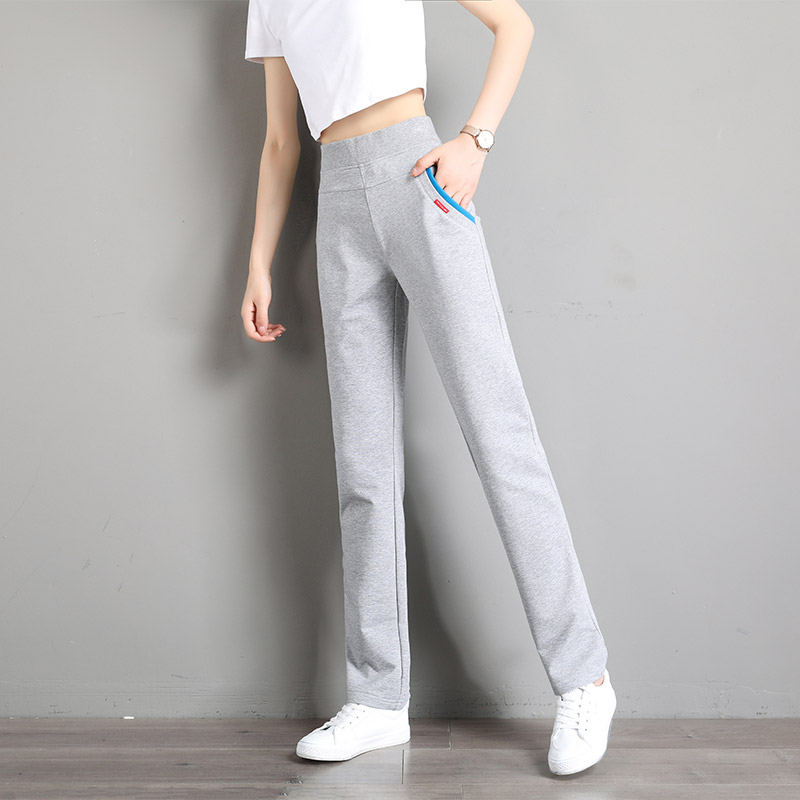 百搭纯色休闲直筒裤长裤女款G32-CR610图3