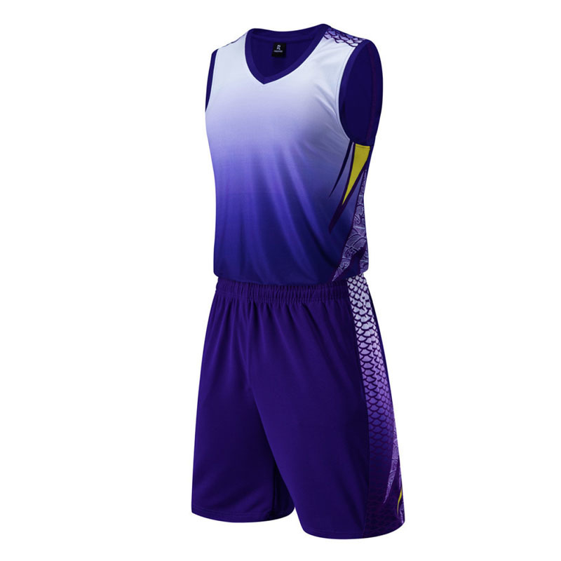 比赛球衣训练队服速干透气NBA篮球服套装（欧码）GY6-8415男图3