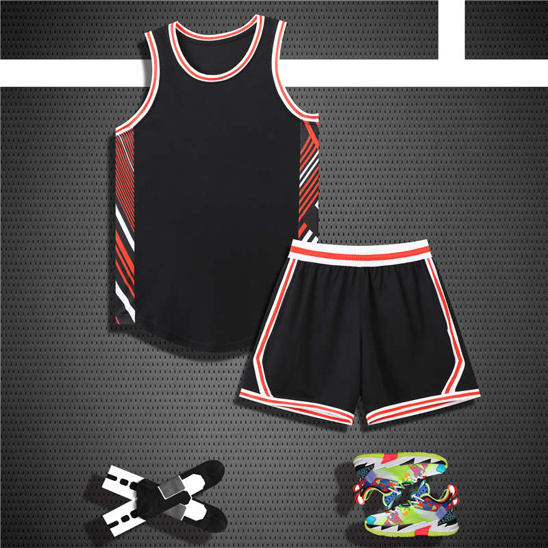 美式背心小米通比赛篮球服套装YA-8660图2