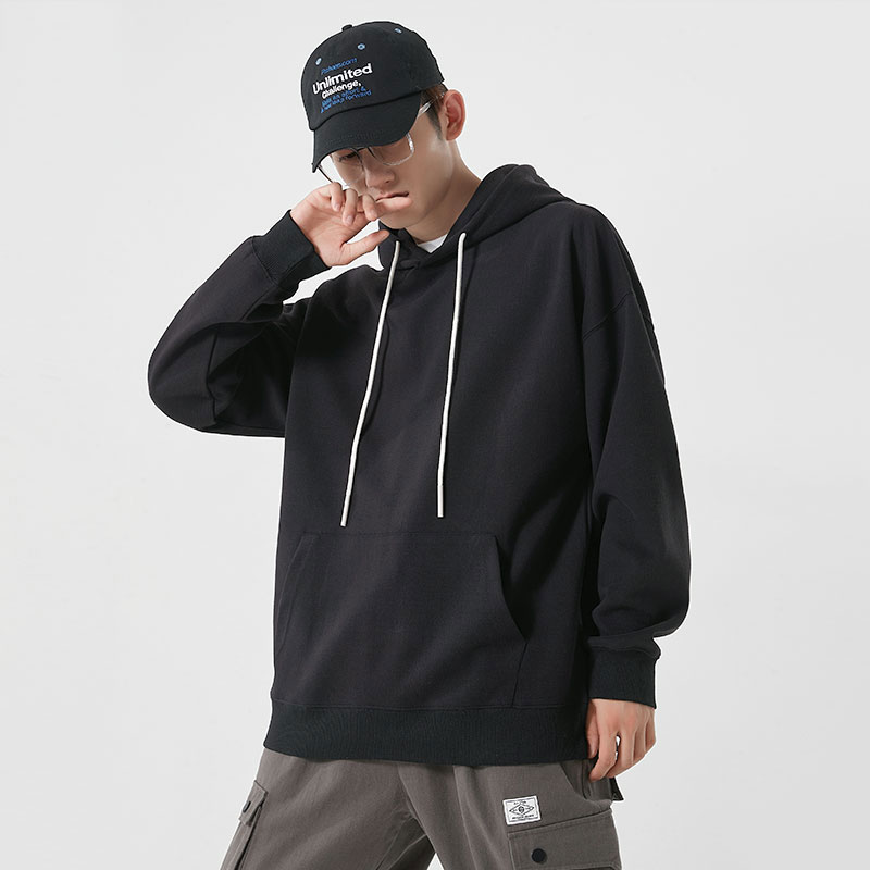 纯色休闲带帽套头卫衣KD3-177-WY-W110图2