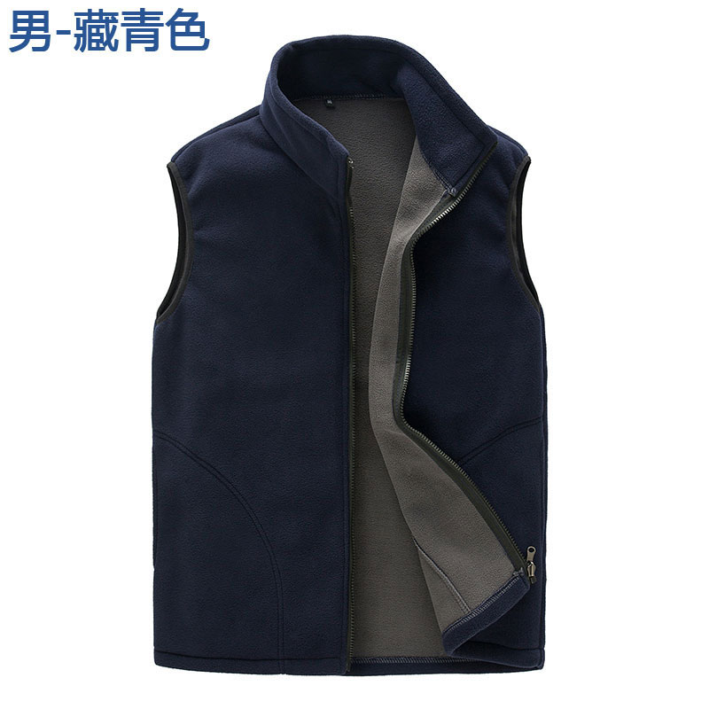 户外保暖摇粒绒抓绒马甲T03-829男款图6