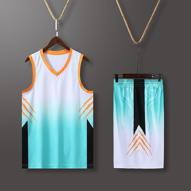 休闲运动速干篮球服套装通款YA-7073图2