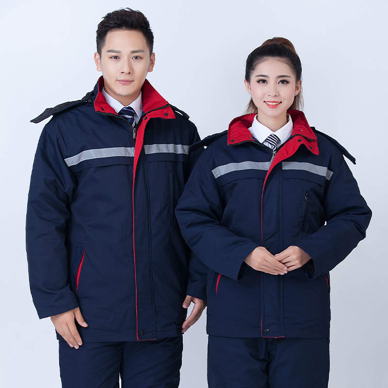 全工艺涤棉厚纱卡反光条棉衣B06-M101-M107图4