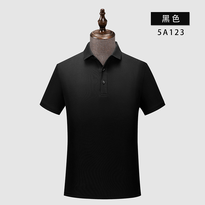 225g珠花拉架纯色短袖翻领W02-5A123图3