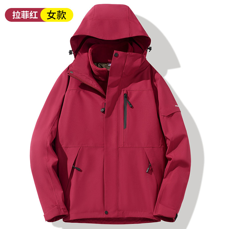 石墨烯内胆三合一冲锋衣女款KM2-25628图7