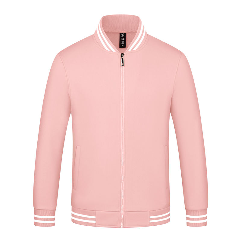 天丝棉加绒纯色拉链棒球服H09-2200图10