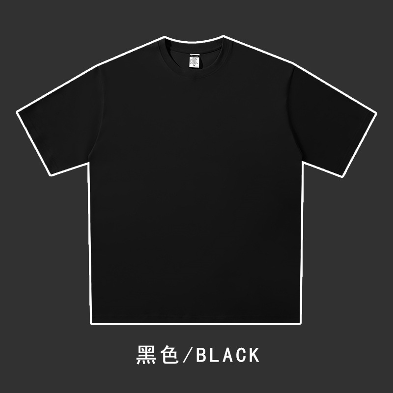 240g双纱重磅落肩圆领短袖T恤BC4-321563图4