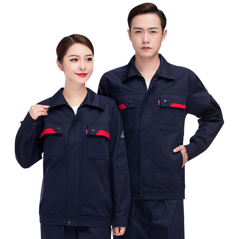 全内包边工艺涤棉防静电工程服长袖工装H22-2188上衣图2
