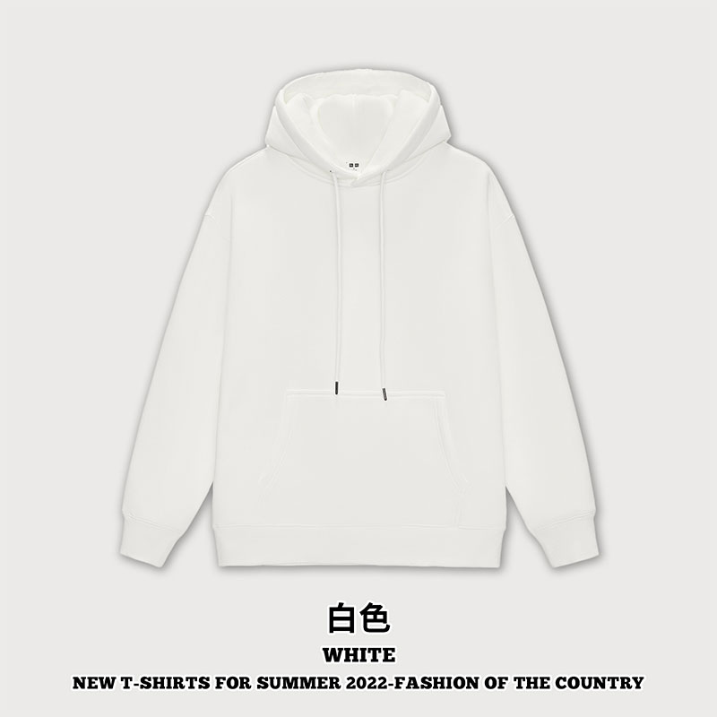 350g潮牌情侣款加厚加绒纯色连帽卫衣G24-M8301图20