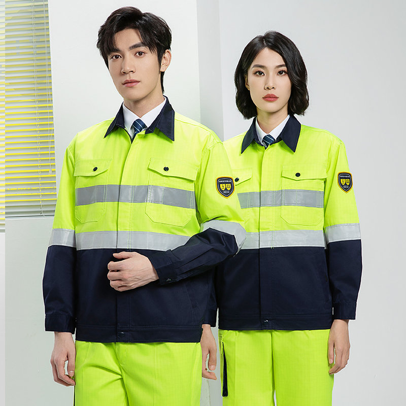 春秋防静电高可视警示工作服套装H06-8021图4