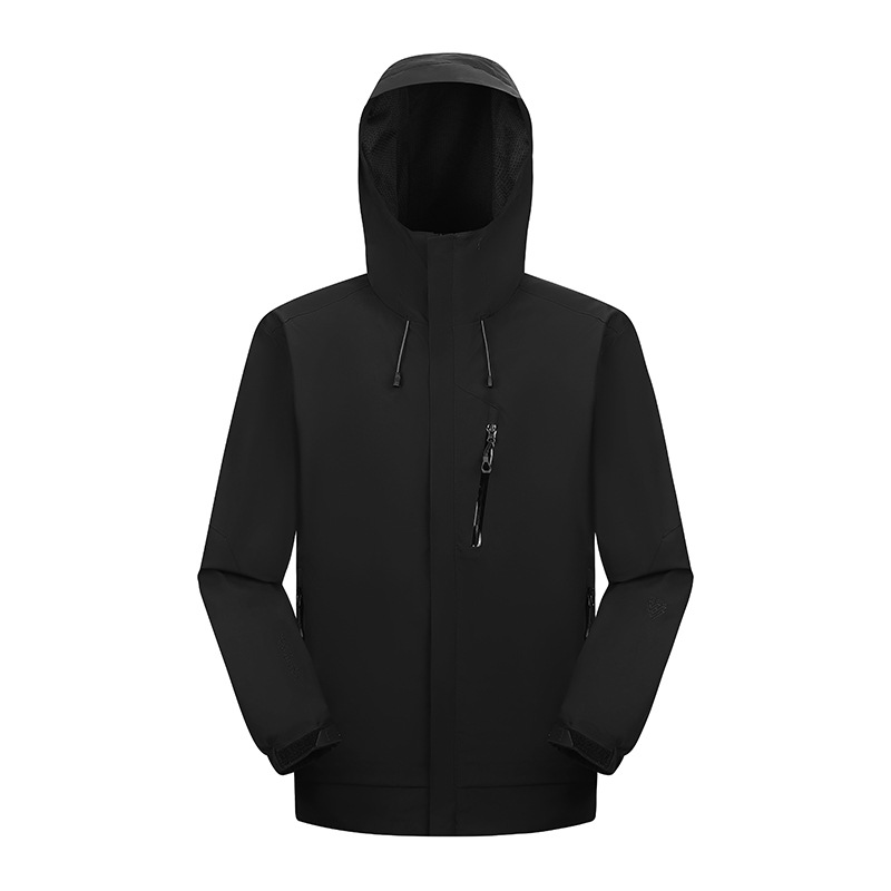 防风防水户外纯色登山服单层冲锋衣外套男KP1-68061图2