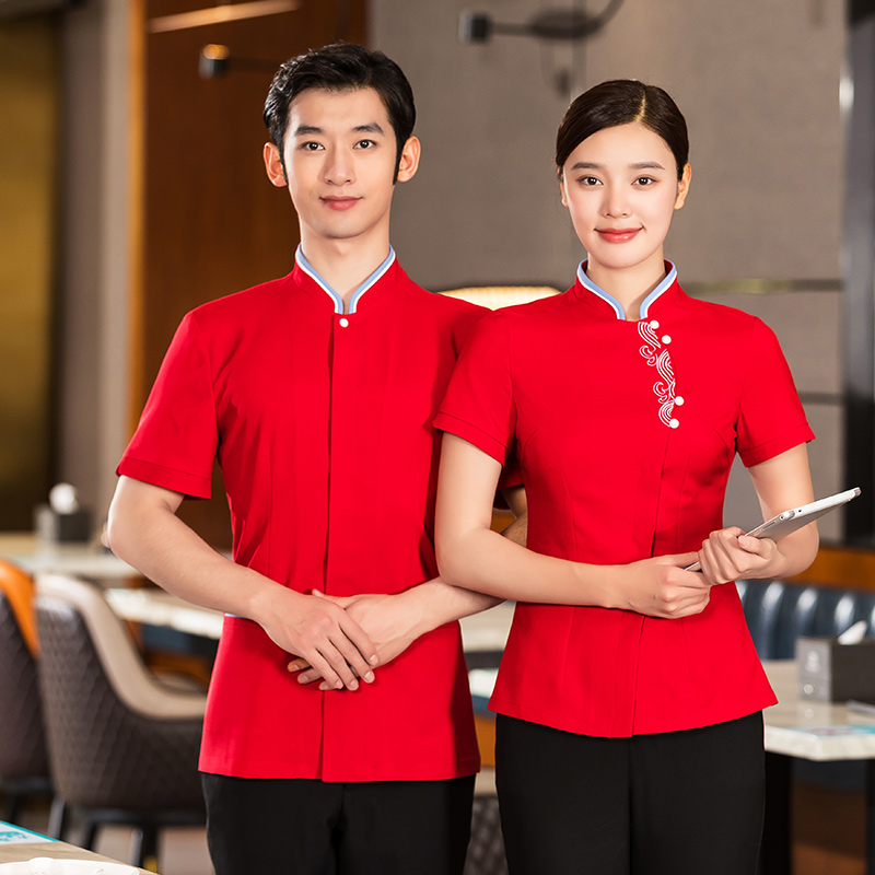 海浪花短袖酒店服务员上衣H01-2022-06图5