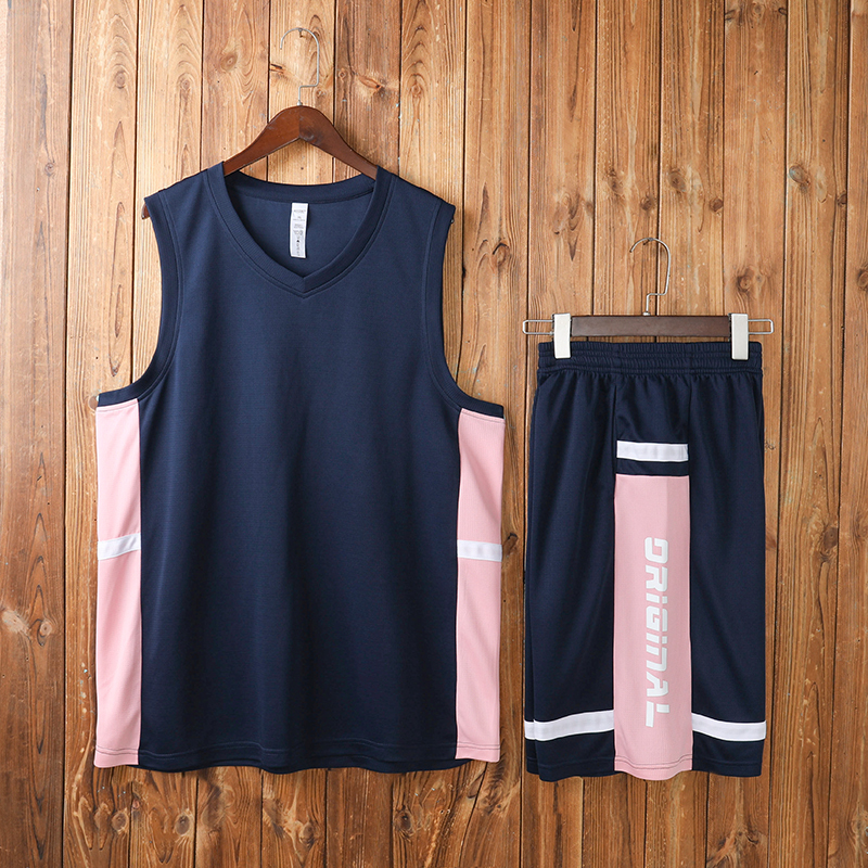 165g速干拼色运动篮球服套装男款176-L020图7