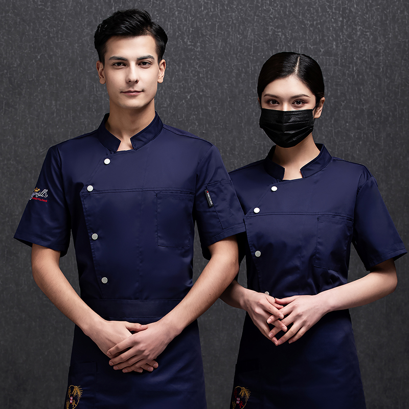 剑心短袖酒店厨师服上衣H20-C21-587图3