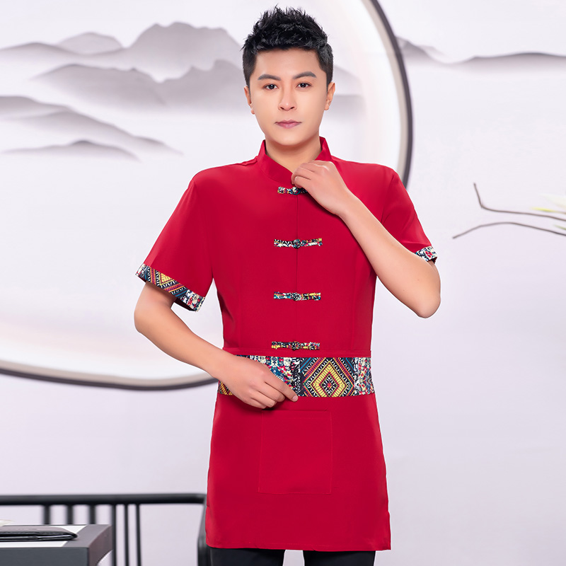 民族风服务员工作服上衣+围裙H19-L011图7