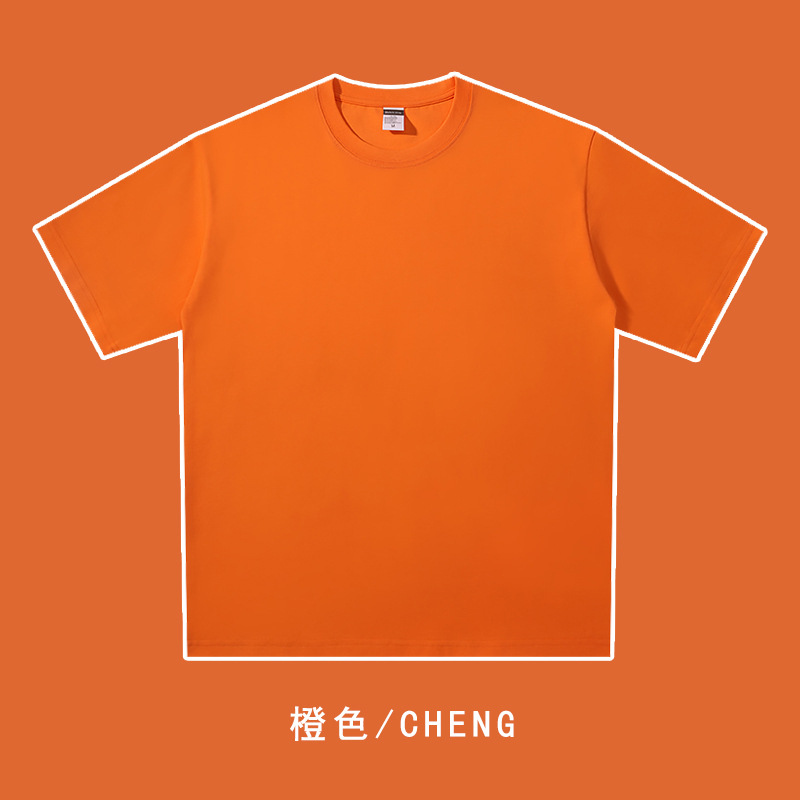 240g双纱重磅落肩圆领短袖T恤BC4-321563图5