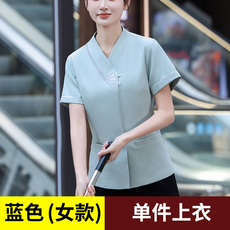 吉祥花保洁工作服女款H19-吉祥花保洁女款图3
