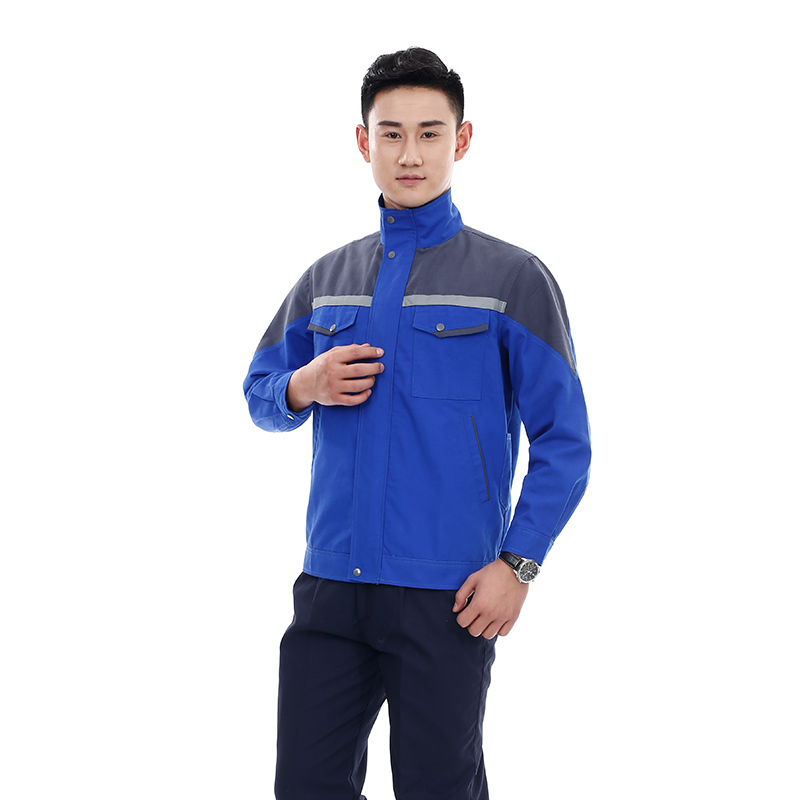 棉毛酵洗帆布春秋长袖套装工作服J02-1811图5