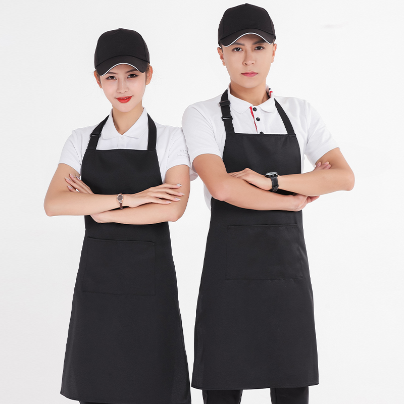 工装呢挂脖围裙U01-178图2