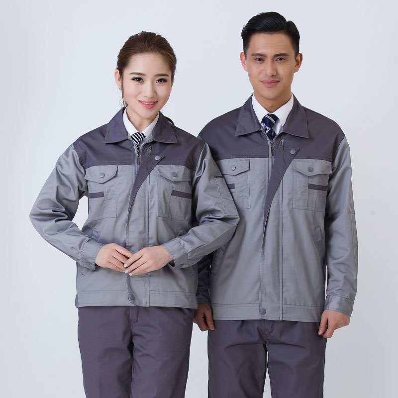 包边牛角长袖春秋款工装劳保服上衣B16-12上衣图9