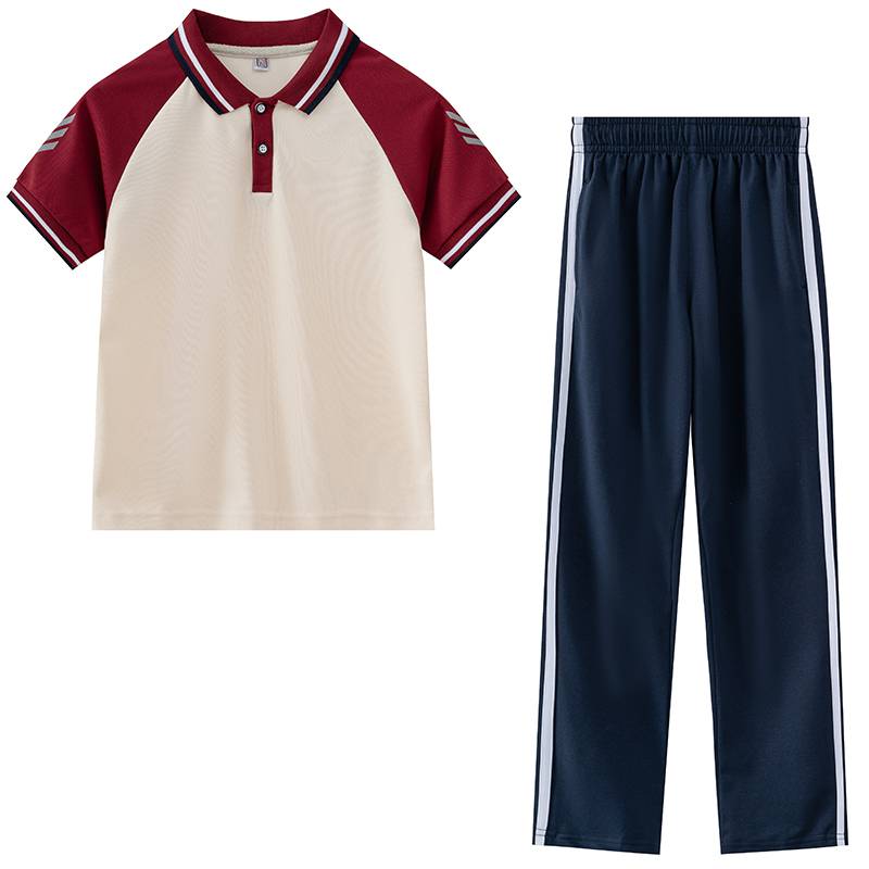 中小学生校运会班服校服短袖套装KH2-692-6666短袖长裤套装图3