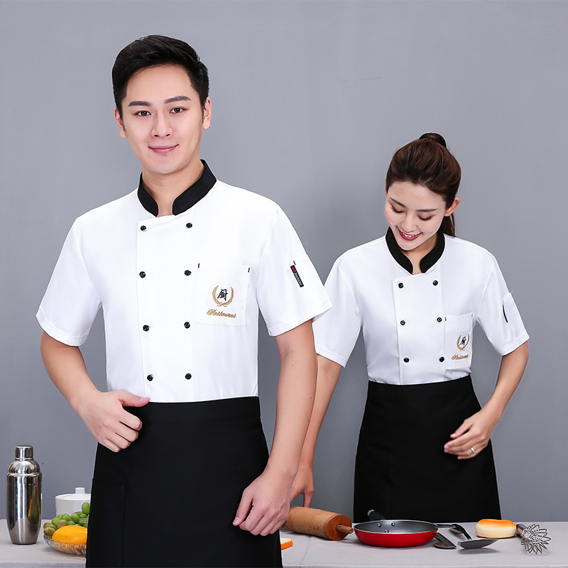 柔美尼兜口厨心厨师服短袖上衣N01-20D071-20D073图3