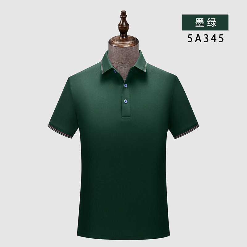 225g珠花拉架间色短袖翻领polo衫W02-5A345图7