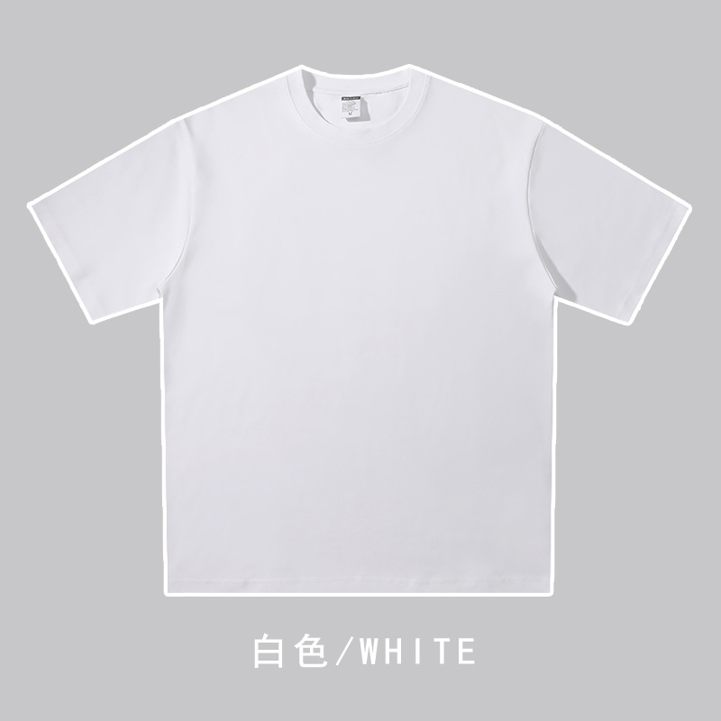 240g双纱重磅落肩圆领短袖T恤BC4-321563图11