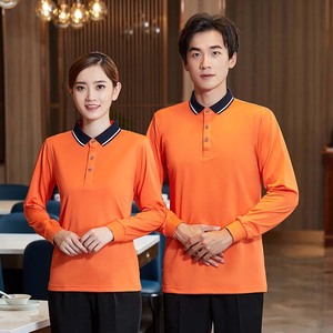 撞色翻领修身酒店服务员工作服上衣SGQ-2020-59
