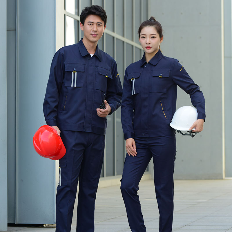新品涤棉新国标防静电工作服J01-2316套装图3