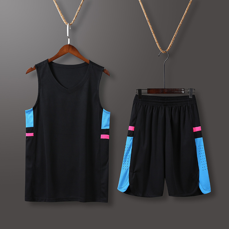 休闲透气速干篮球服套装通款YA-7036图2