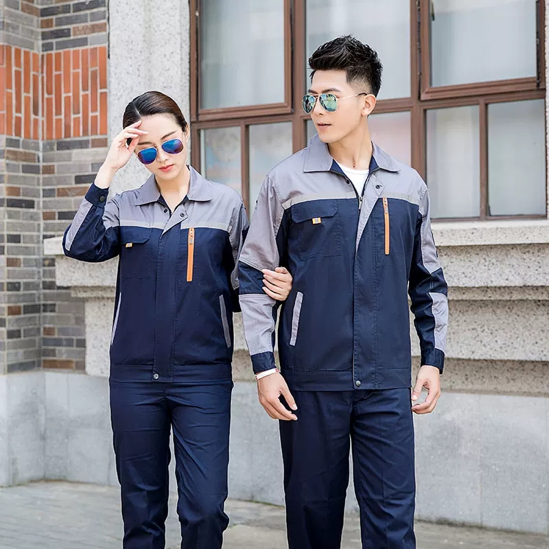 全工艺涤棉细斜纹长袖工装套装HBY-SL1001-1005套装图5