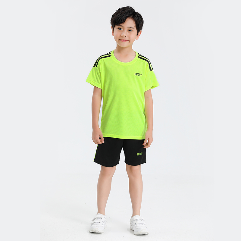 休闲运动舒适面料圆领训练服套装G19-M22318童装（隔天拿货）图3