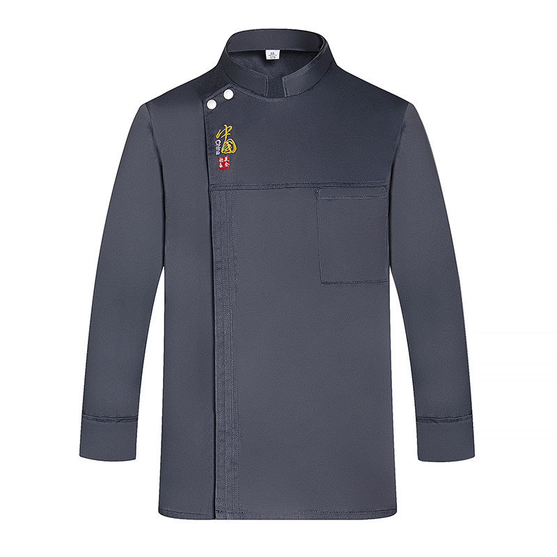 中西餐厅厨师传承元素中国风设计长袖工作服厨师服H12-L073传承图5