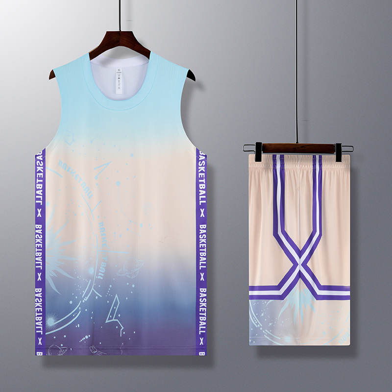 个性渐变训练服篮球服套装成人款GB12-A013成人款图2