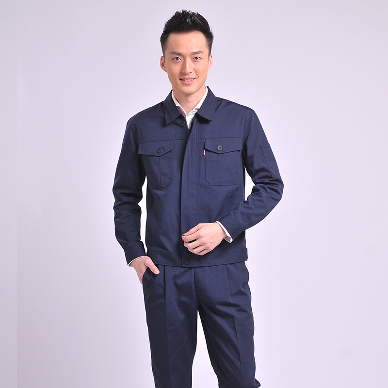E02-单层拉链夹克长袖工装服上衣图4