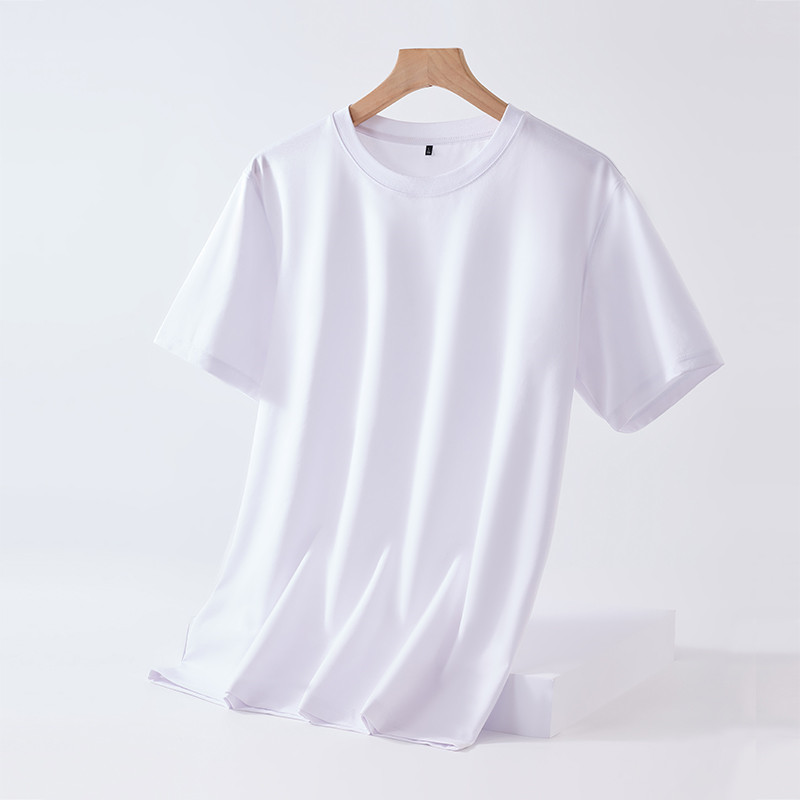 桑蚕丝圆领短袖T恤D07-2023006-2男图7