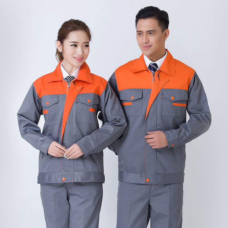 包边牛角长袖春秋款工装劳保服上衣B16-12上衣图7
