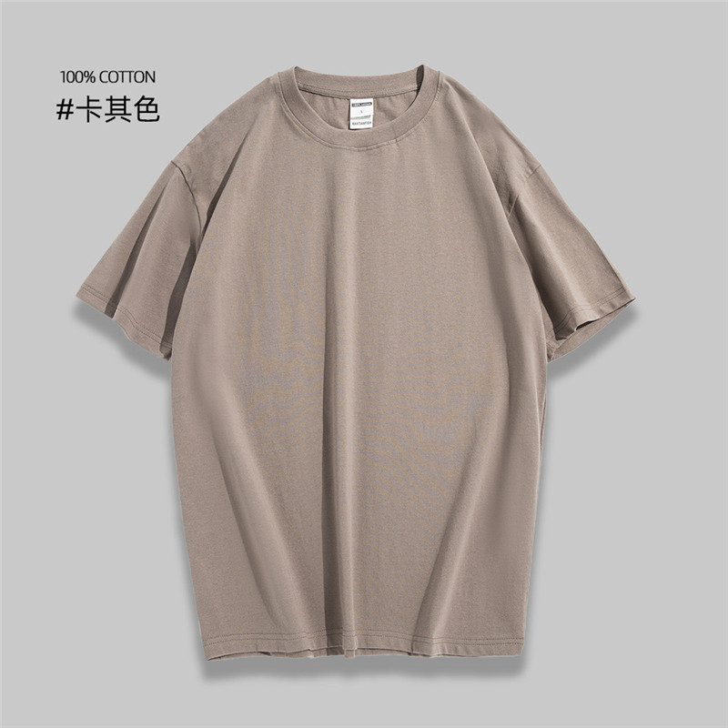 240g26支双纱精梳紧密重磅棉短袖圆领T恤BC5-B07图9