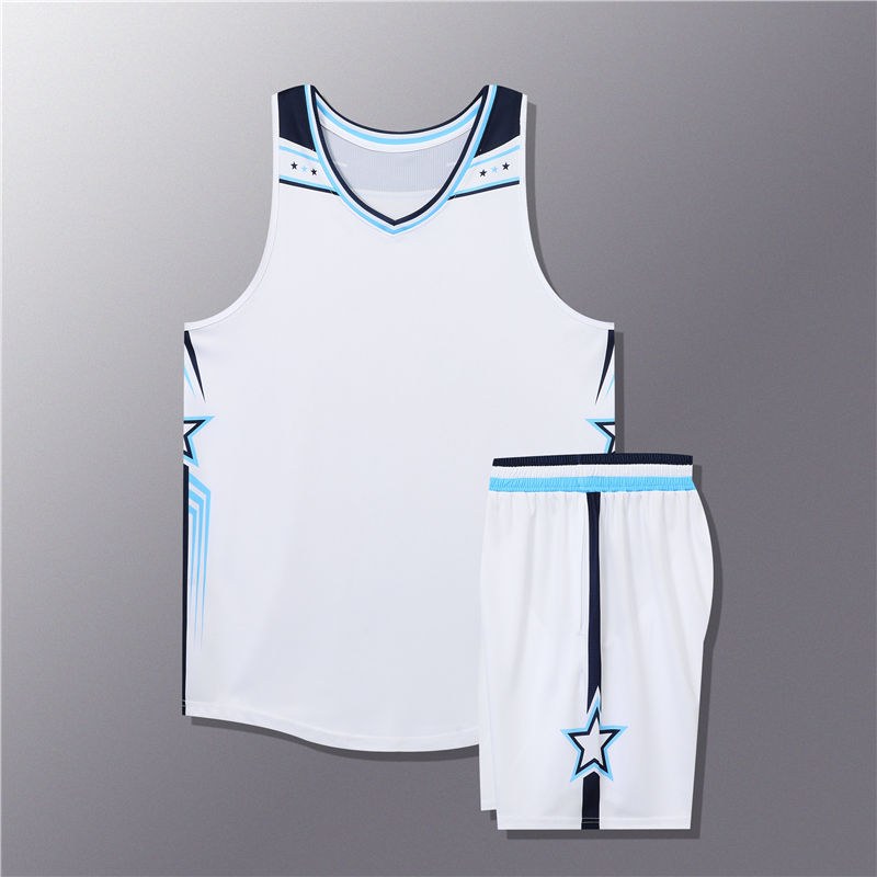 美式提花涤纶篮球服套装176-L065图5