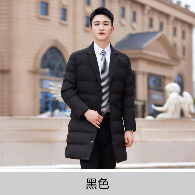 秋冬商务保暖中长款棉衣男款DY7-2320A男款图2