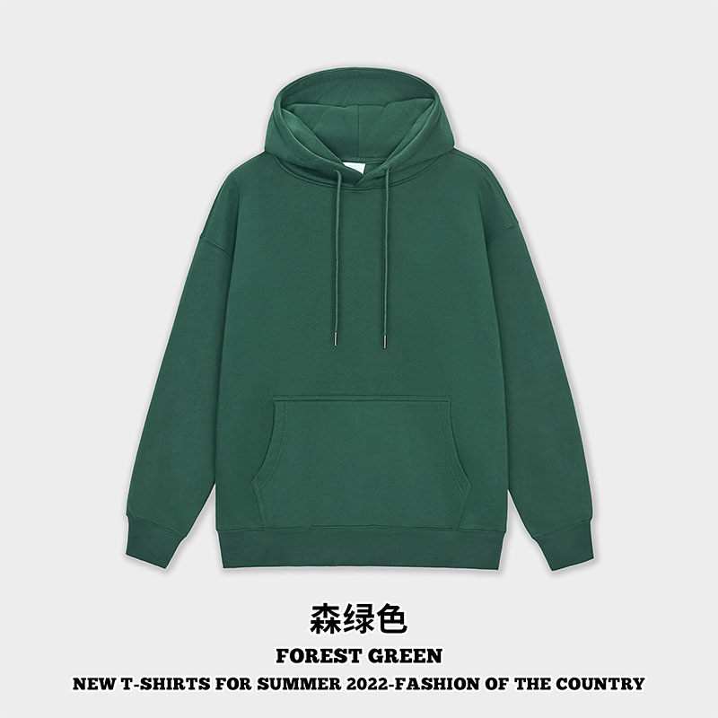 350g潮牌情侣款加厚加绒纯色连帽卫衣G24-M8301图21