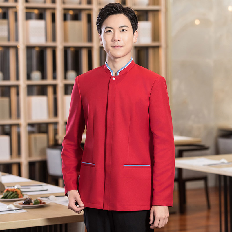 海浪花长袖餐饮服务员工作服H01-2022-31男款图5