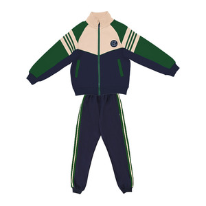 中小学生撞色学院棒球服套装127-BY313