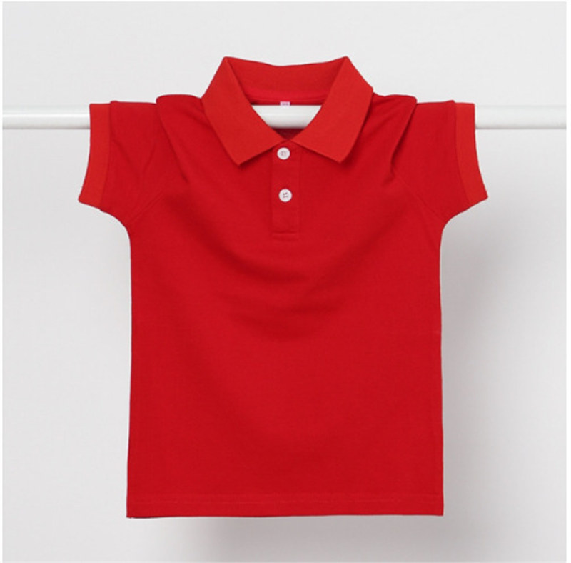 校园风短袖翻领上衣校服T恤G34-0089图12