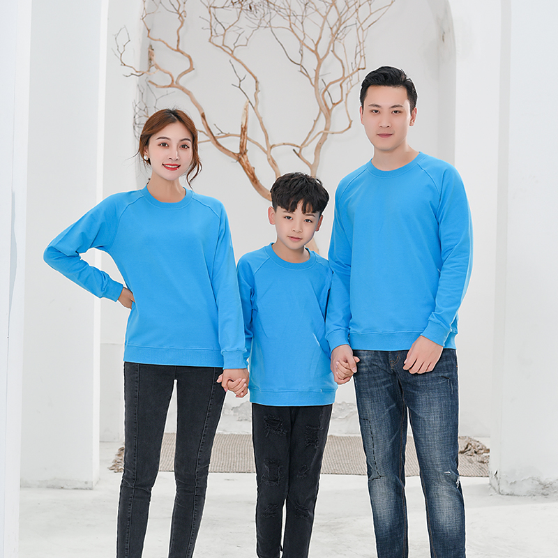 380g全棉毛圈圆领套头卫衣成人款W02-790成人款图2
