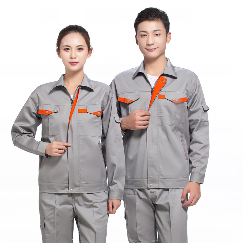 全工艺涤棉锁边长袖工装套装H22-930图4