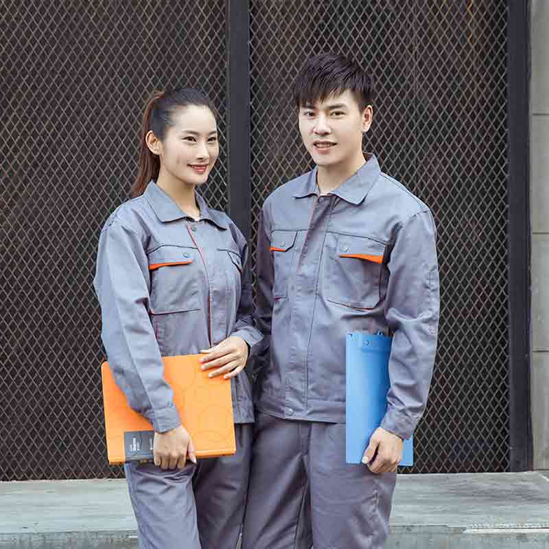 立体兜大口袋长袖工装套装M04-8061套装图3